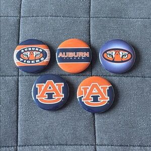 NWOT 5 University of Auburn Pins! 🐯